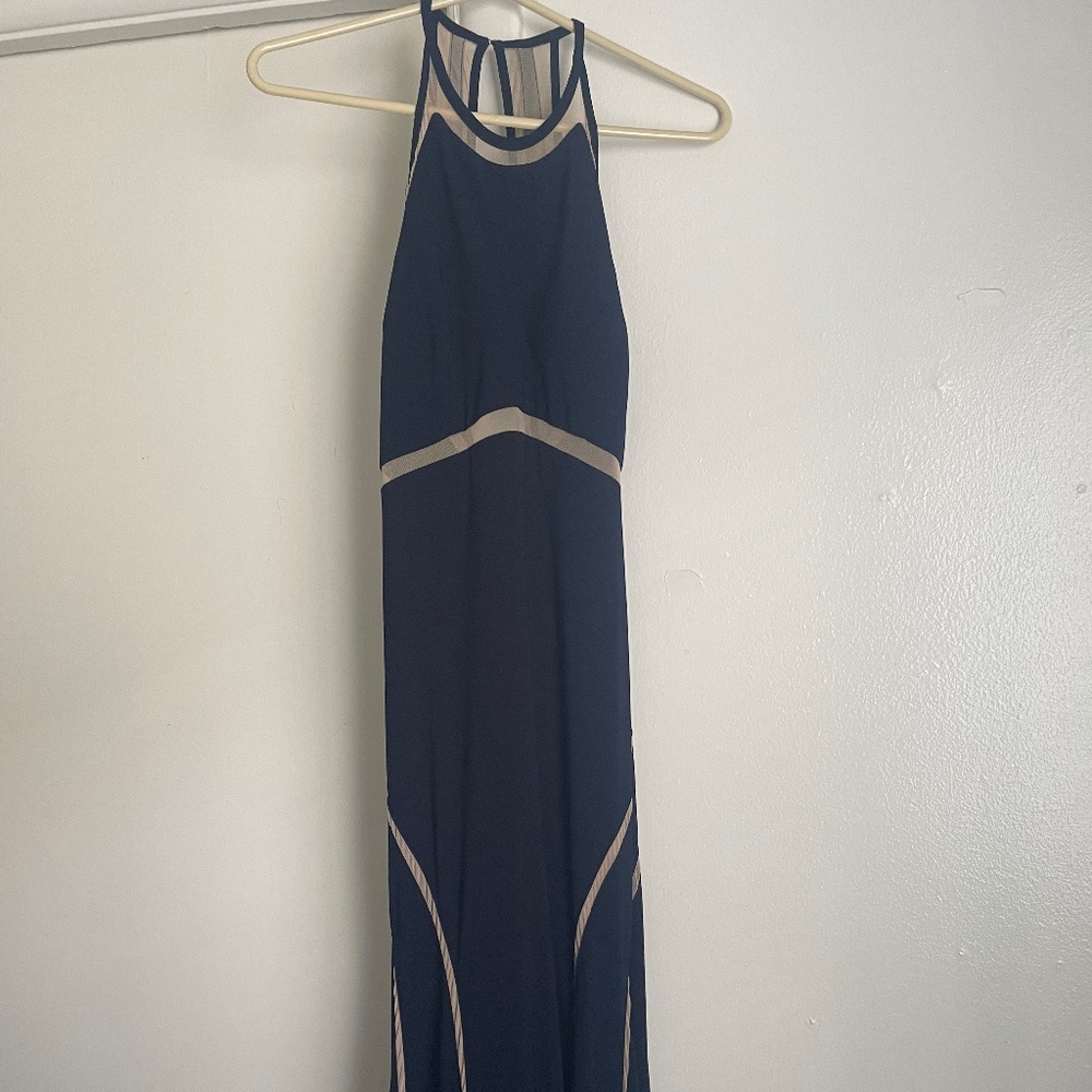 Floor Length Navy dress